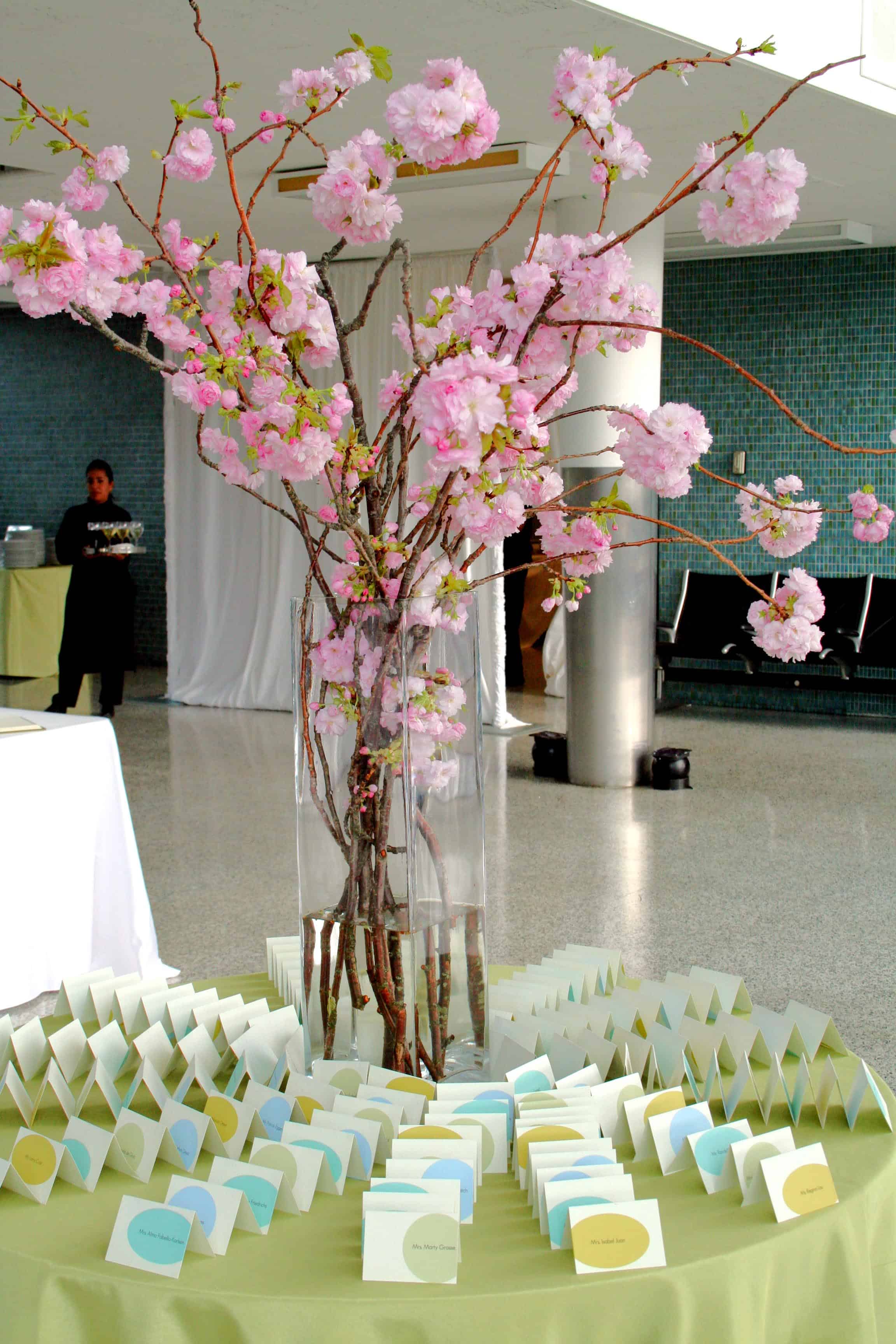 19 Awesome Ideas How to Enter Freshness in Your Home with Cherry Blossom Table Centerpiece 15