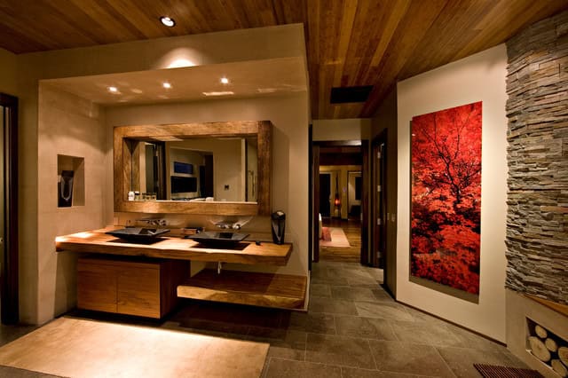 18 Exquisite Contemporary Wooden Bathroom Design Ideas 16
