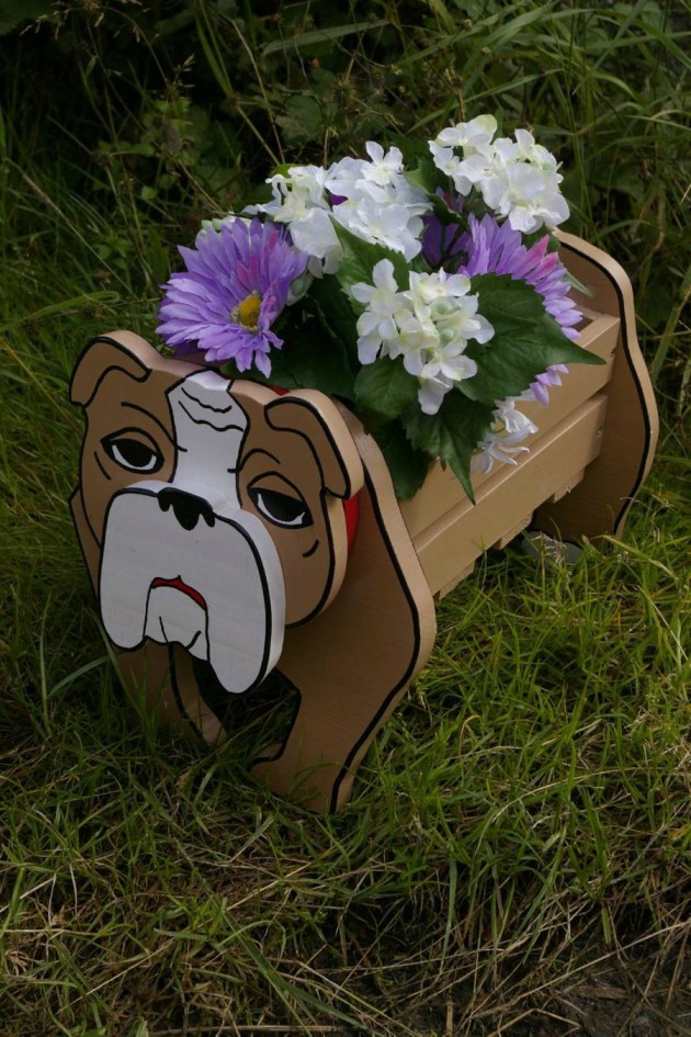 17 Funny & Cute DIY Dog Planters