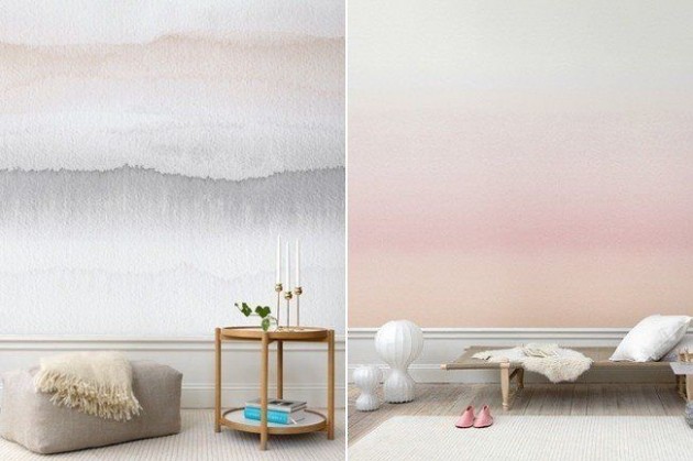 The Coolest 25 Watercolor Wall Designs