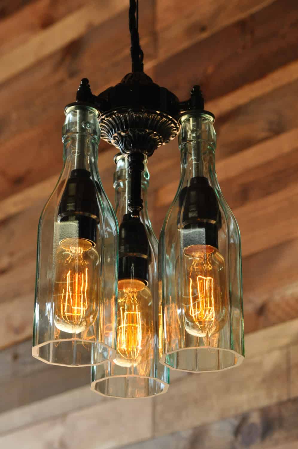 Recycled Bottle Chandelier Buy it here: www.etsy.com