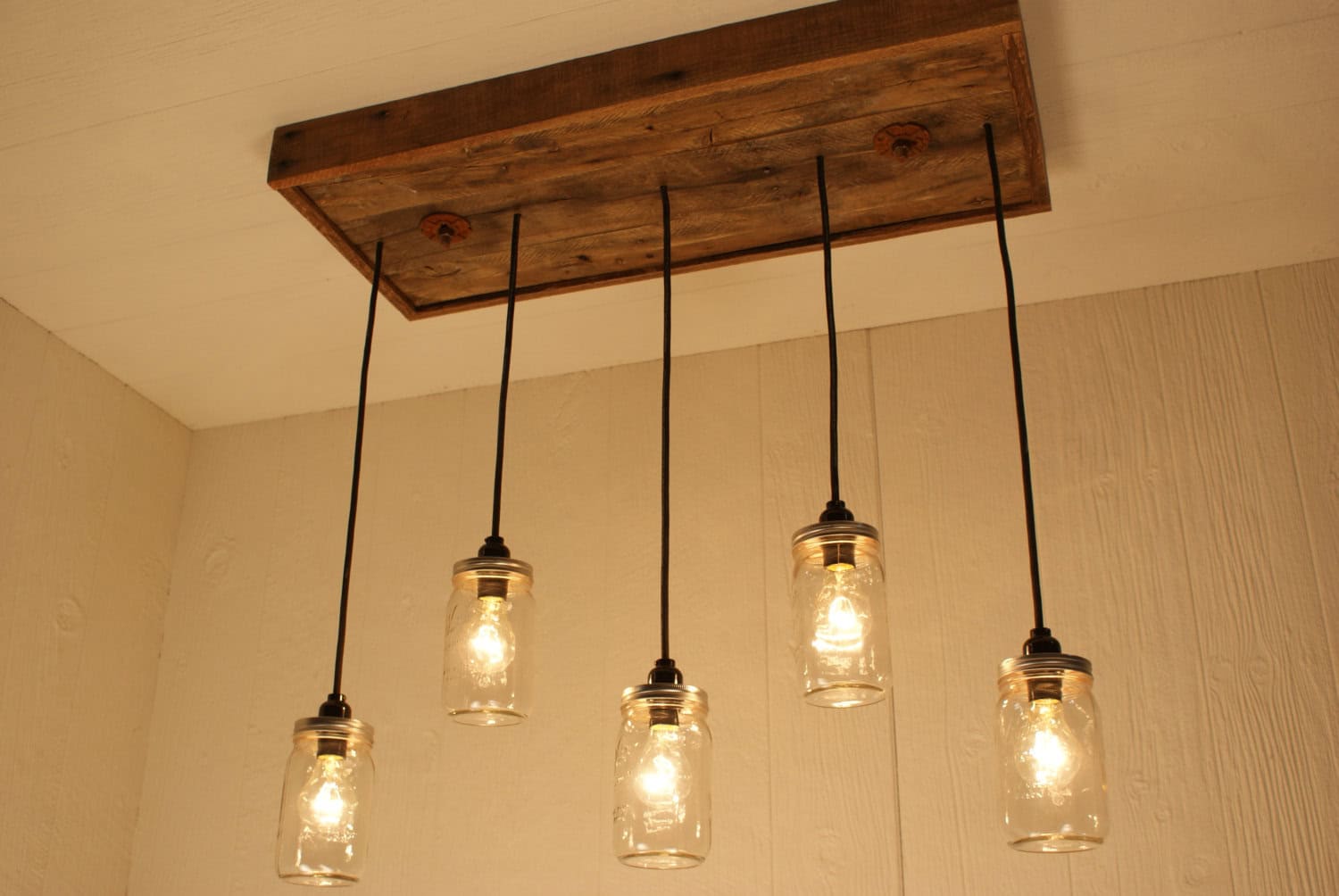 Mason Jar Chandelier Buy it here: www.etsy.com