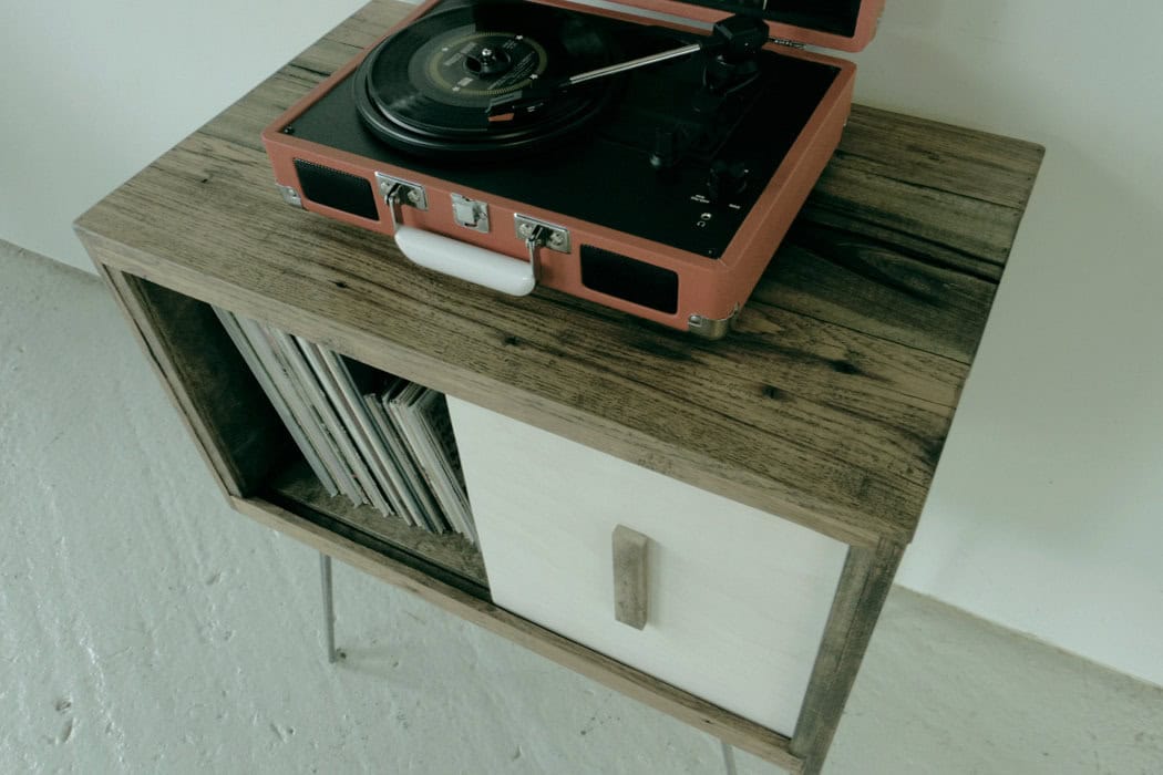 Reclaimed Wood Record Cabinet Buy it here: www.etsy.com