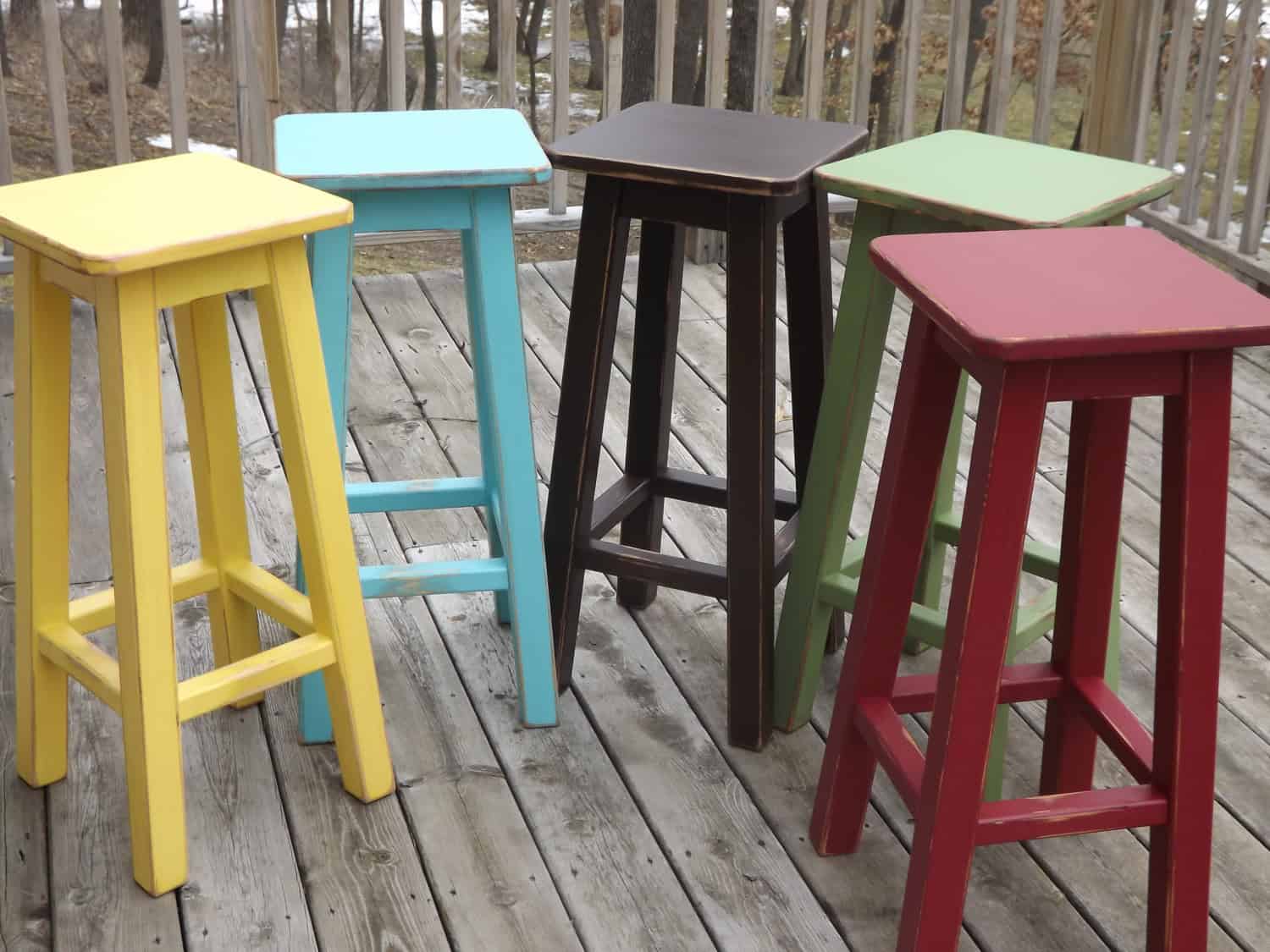 Reclaimed wood bar stool Buy it here: www.etsy.com