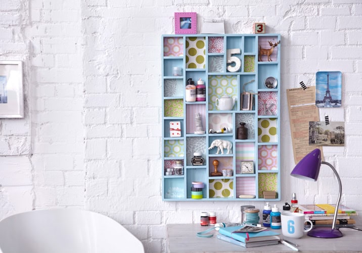 DIY Wall Storage Idea Setzkasten und Gaderobe