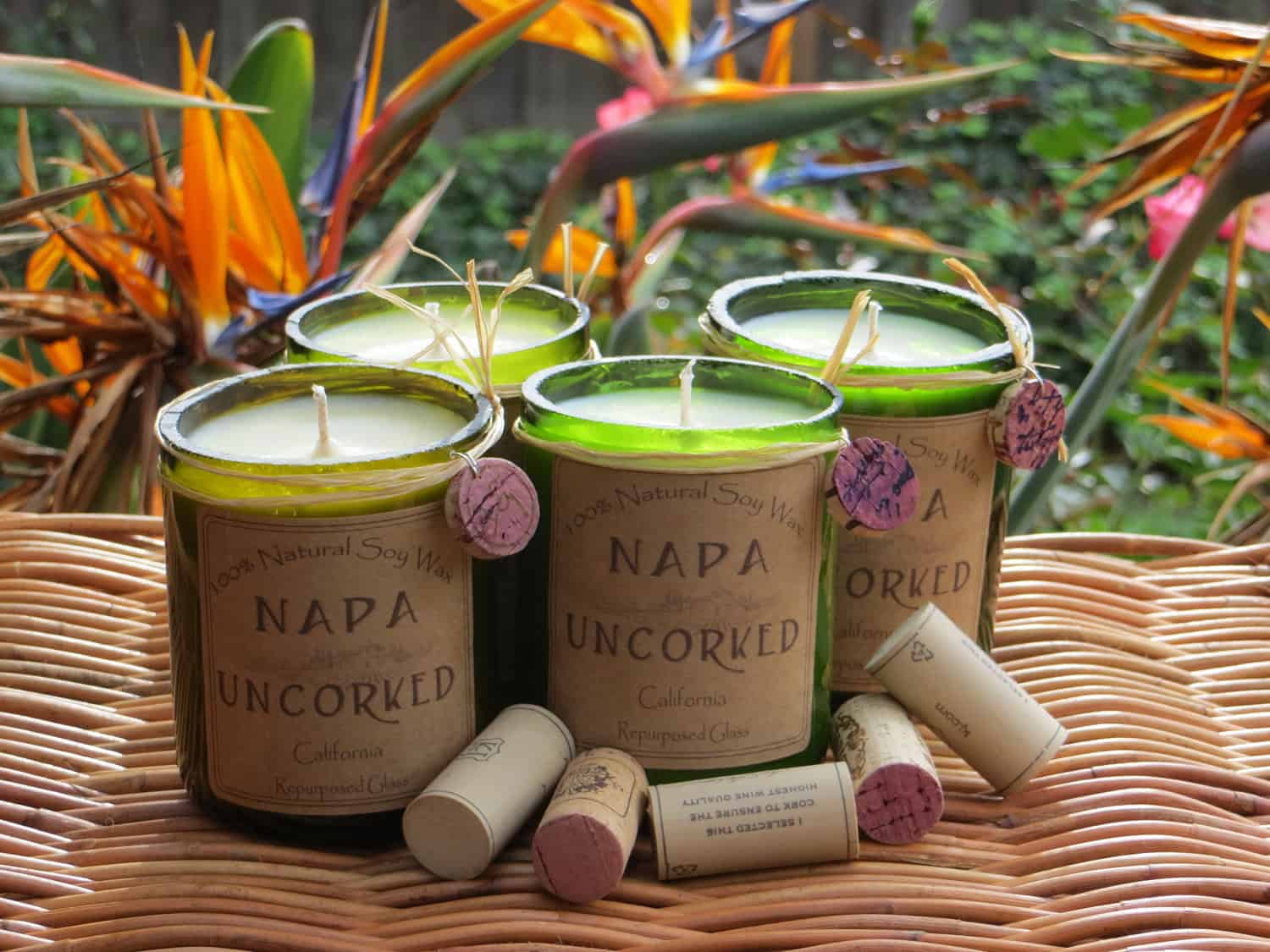 Candles made out of recycled wine bottles Buy it here: www.etsy.com