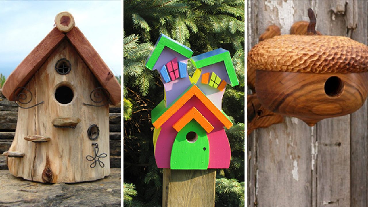 21 Cute Bird Houses Handmade From Wood, Unusual Wooden Bird Houses