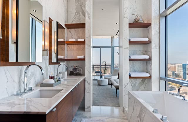 27 Exquisite Marble Bathroom Design Ideas 2