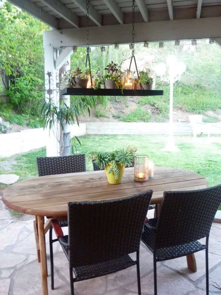 DIY Succulent Chandelier 222