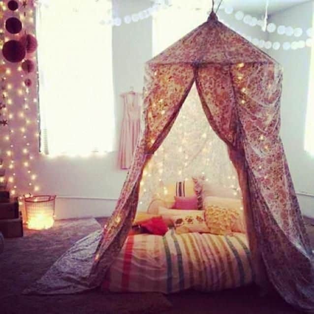 23 Amazing Canopies with String Lights Ideas 23
