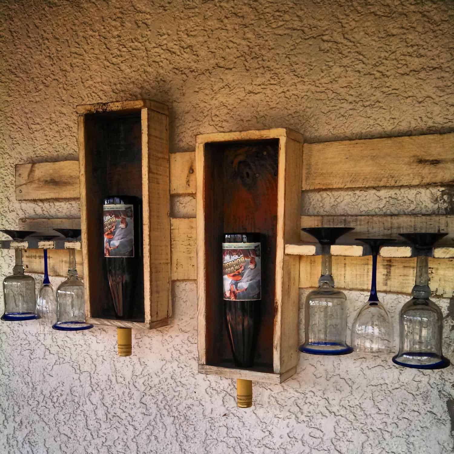 unique reclaimed pallet wine rack Buy it here: www.etsy.com