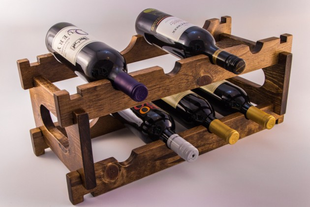 Wine Bottle Holder Shelf Handcarved Wine RackThai Design Solid Wood Design 