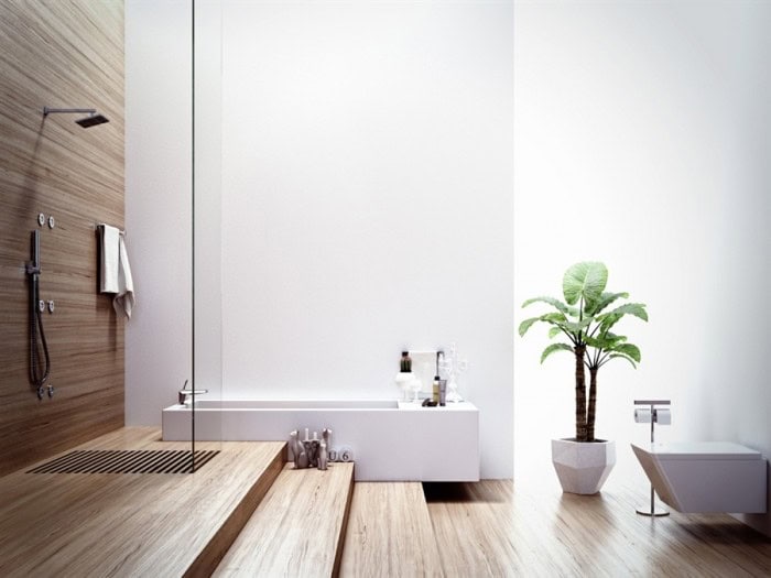 18 Exquisite Contemporary Wooden Bathroom Design Ideas 7
