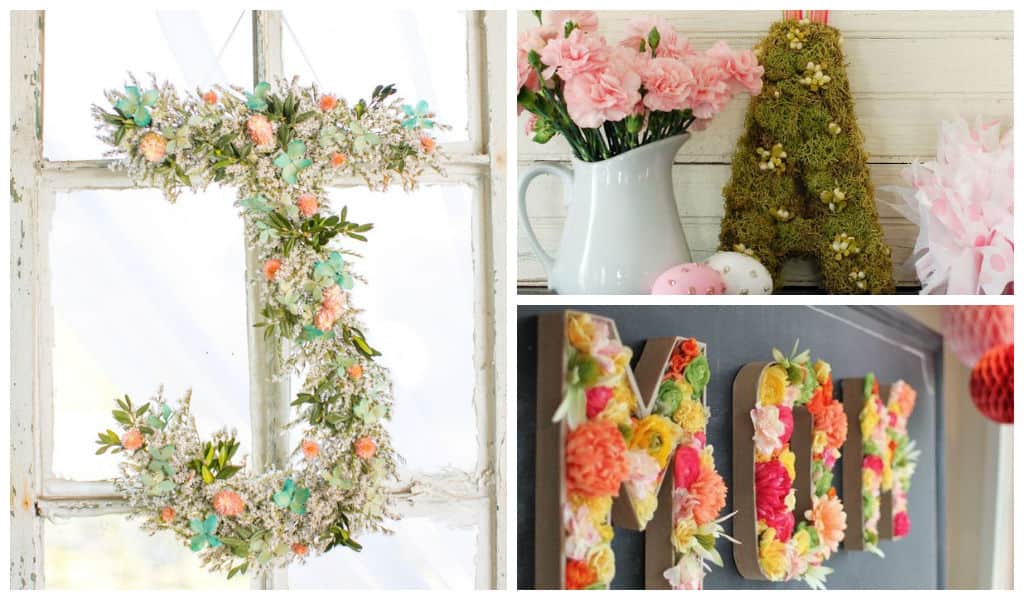 30 Blooming DIY Monogram Letter Ideas