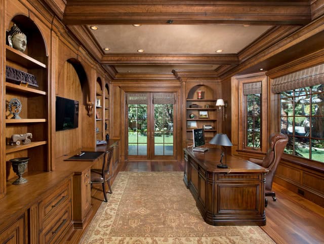 19 Dramatic Masculine Home Office Design Ideas 11
