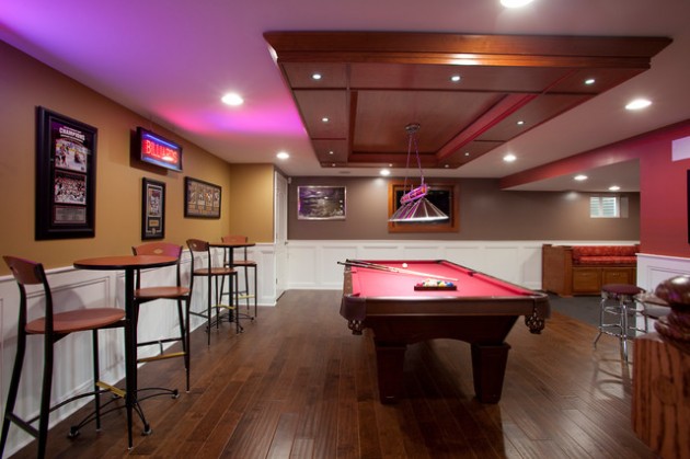 Classy and Charming: 19 Game Room Designs With Pool Table