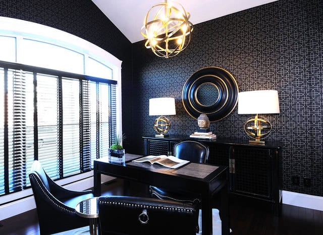 19 Dramatic Masculine Home Office Design Ideas 1