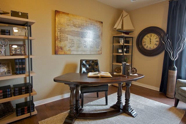 19 Dramatic Masculine Home Office Design Ideas 16