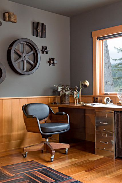 19 Dramatic Masculine Home Office Design Ideas