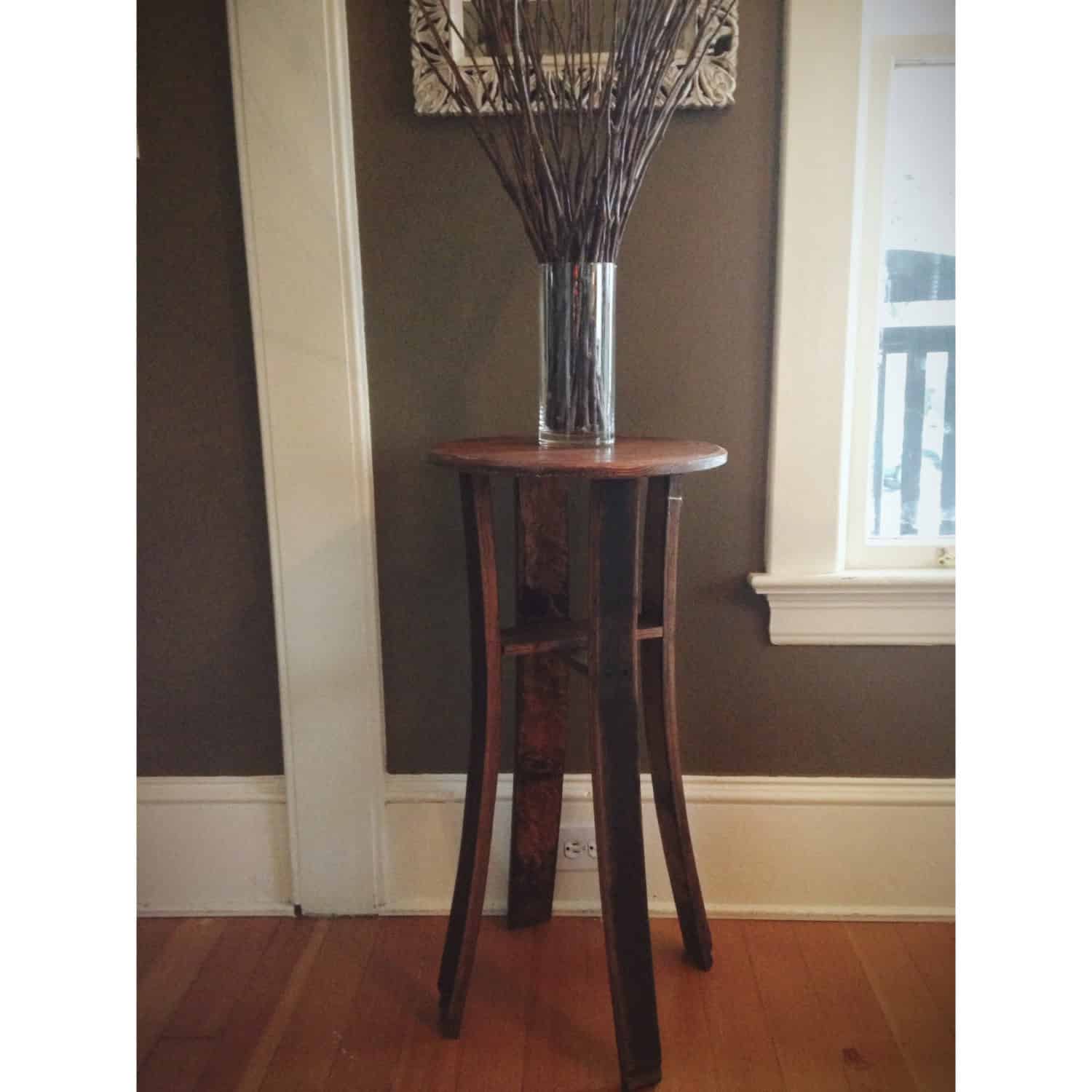 Wine Barrel Side Table Buy it here: www.etsy.com