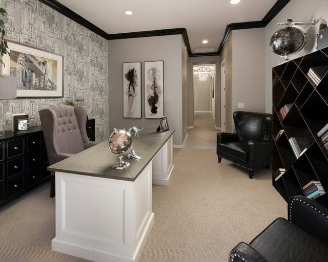 19 Dramatic Masculine Home Office Design Ideas 19