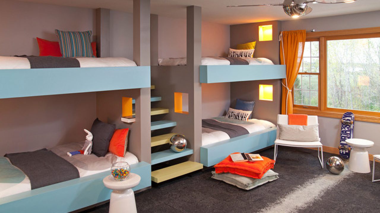 Bunk Bed Ideas For Kids Room, Built In Bunk Bed Ideas