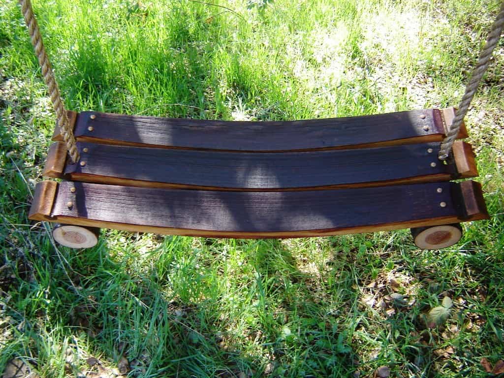 Wine Barrel Stave Tree Swing Buy it here: www.etsy.com