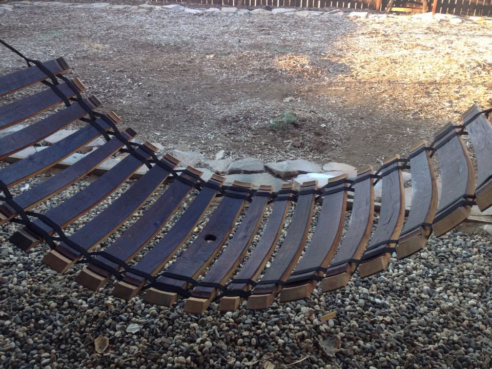 Napa Valley Wine barrel stave hammock swing Buy it here: www.etsy.com
