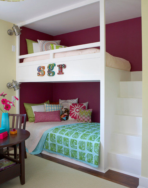 27 Fantastic Built In Bunk Bed Ideas for Kids Room from a Fairy Tales