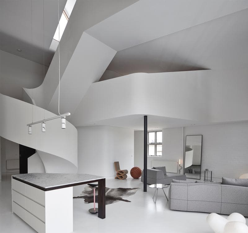 Sculptural Apartment in Old Butter Factory in West Melbourne 3