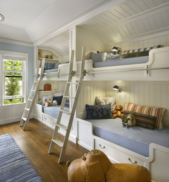 27 Fantastic Built In Bunk Bed Ideas for Kids Room from a Fairy Tales