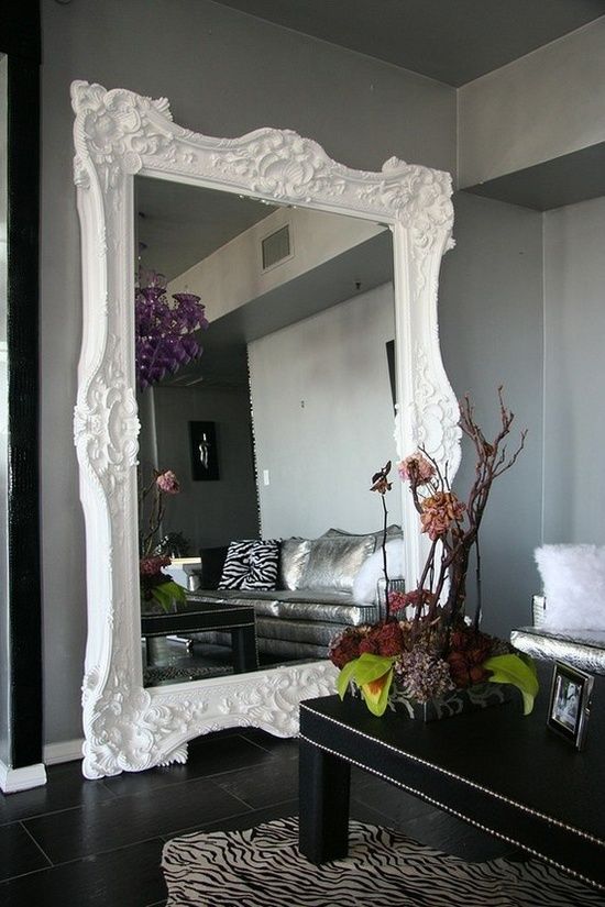 28 Elegant Floor Mirror Designs, Diy Glam Floor Mirror