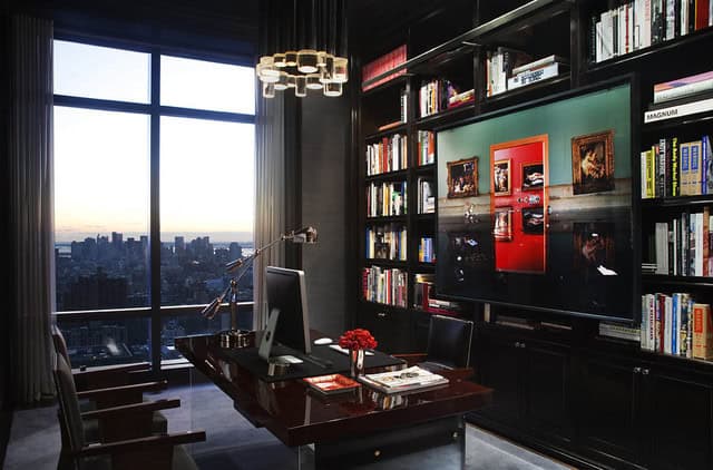 19 Dramatic Masculine Home Office Design Ideas 5