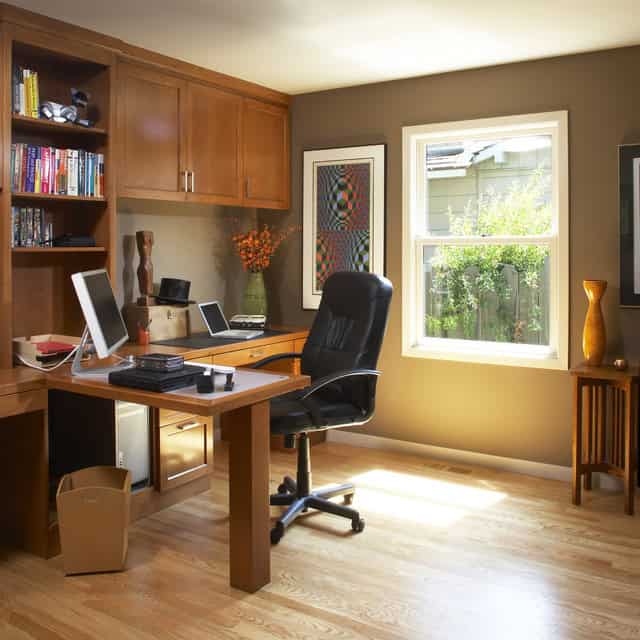 19 Dramatic Masculine Home Office Design Ideas 6