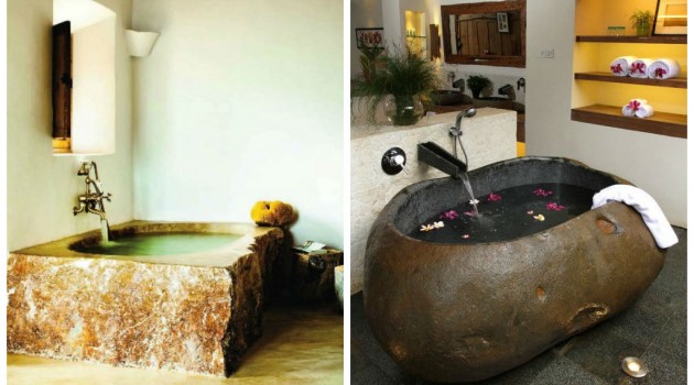 27 Stunning Stone Bathtub Designs