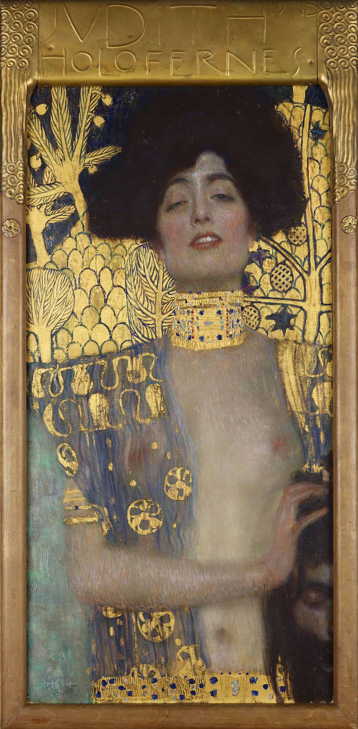 Judith I by Gustav Klimt sensual allegorical portrait