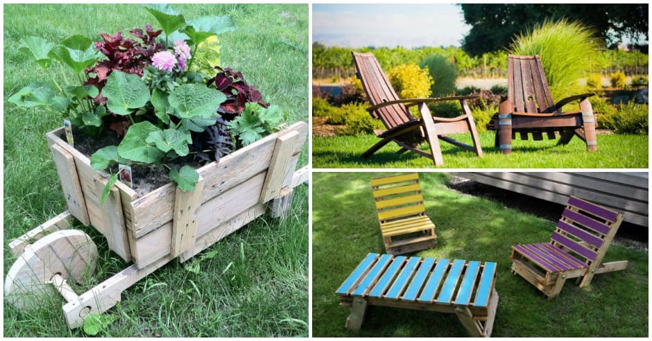 20 Easy Reclaimed Wood DIY Garden Projects