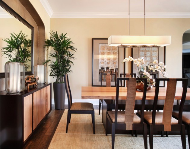 17 Sleek Asian Inspired Dining Rooms, Asian Inspired Living Room Furniture