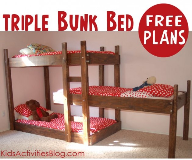 20 Beautiful Handmade Kids Bed Design, How To Make A Child S Bed Frame