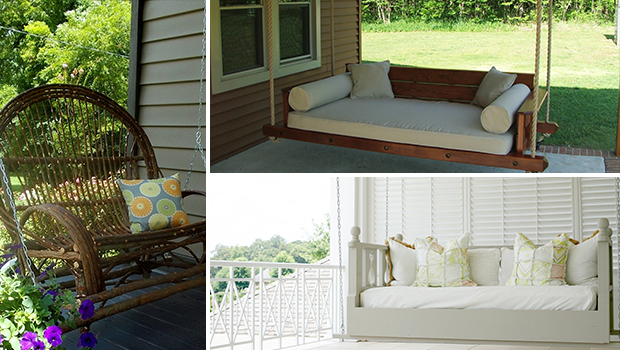 17 Outstanding Handmade Porch Swing Designs