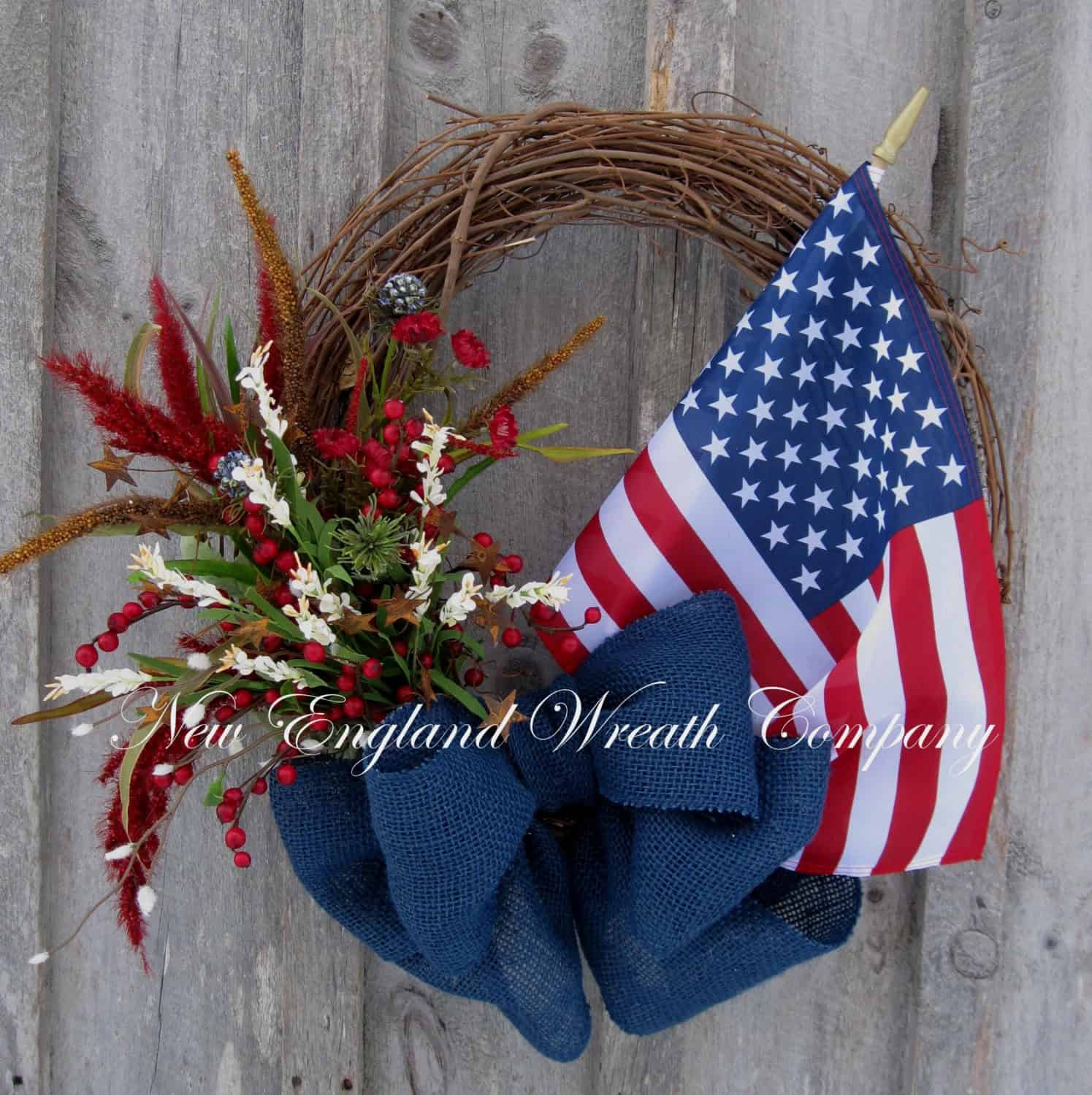 20 Awesome Handmade 4th of July Wreath Ideas