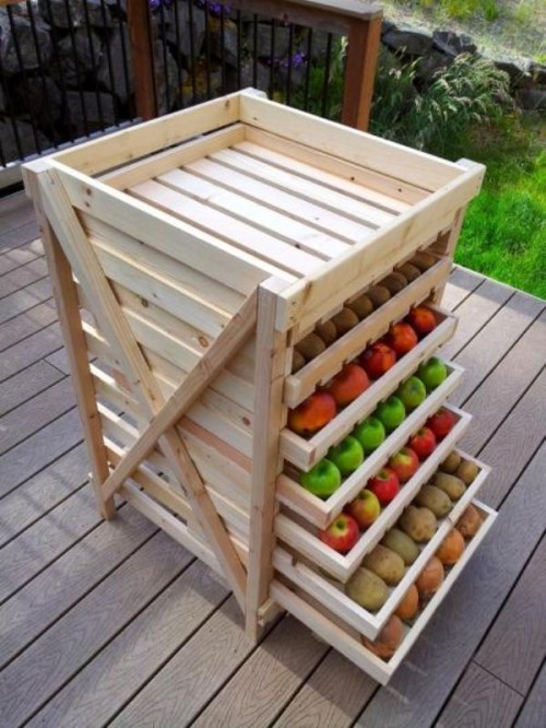 18 Great DIY Fruit Storage Items for Kitchen Improvement