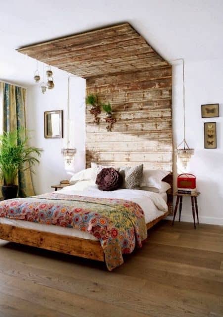 27 Incredible DIY Wooden Headboard Ideas