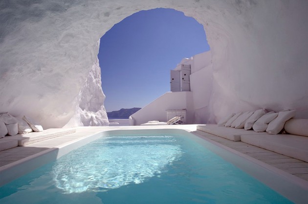 12. Cave pool, Santorini, Greece