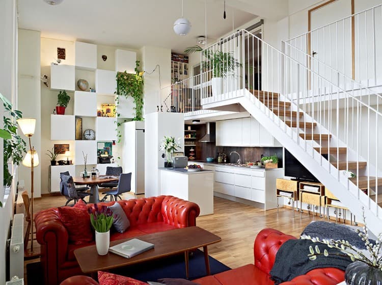 Scandinavian Apartment with Mezzanine in Gothenburg 16