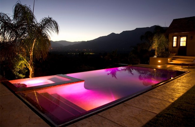 3. Infinity pink pool with a great view