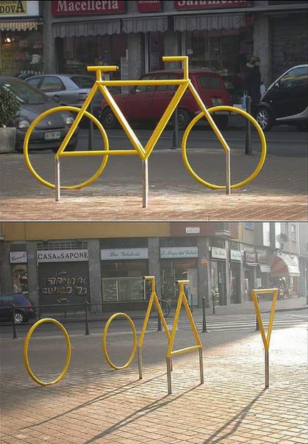Bike rack in Italy Source
