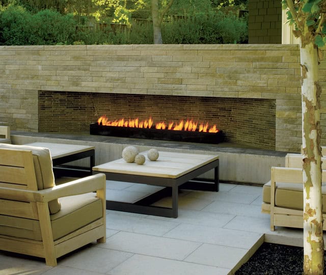 Modern Outdoor Fireplace Source