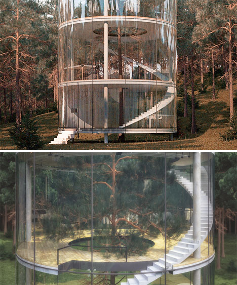 10 Unbelievable See-through Glass House Designs