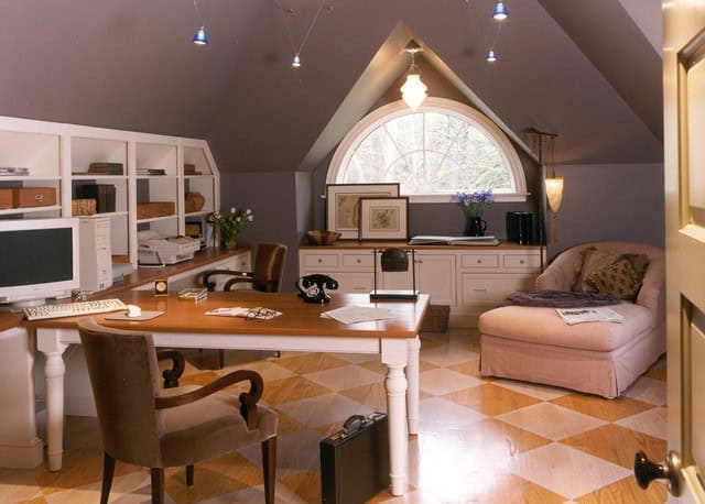 16 Magnificent Attic Office Design Ideas 11